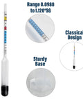Hydrometer For Wine Making With 100 Mm Alcohol Test Jar Specific Gravity Hydrometer For Wine And Beer Brewing Testing Kit with details