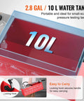 Hydrostatic Test Pump, Max 25 bar/362 PSI, Dual Valve Hydraulic Manual Water Pressure Tester Kit showing 2.8 Gal Water Tank
