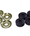 Hyper-Flex Shock Bushing Set 9.8177G components including metal washers and black polyurethane bushings for vehicle suspension upgrades