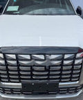 Front Grille Cover Trim For Hyundai Palisade 2023 2024 2025 With Self Adhesive Backing ABS Plastic Plus Triple Plating Hood Molding