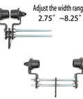 I-Beam Cable Trolley Assembly featuring adjustable width range 2.75" to 8.25", 1-pack; Overhead I-Beam Cable Conveyor component