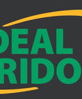 Ideal Tridon logo with green lettering and yellow swoosh on a dark background.