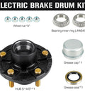 5 Hole 4.5 Inch Bolt Circle Idler Hub Kit For 2000lb Trailer Axles Replacement For L44649 Bearings includes wheel nuts and grease seal