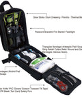 Open view of 250 Piece Go To Survival IFAK First Aid Kit With Molle Pouch showing contents like bandages and emergency gear.