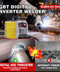 Portable 225Amp Stick Welder With 110V Inverter IGBT Tech Digital Display And Synergic Control For Fast Easy Welds