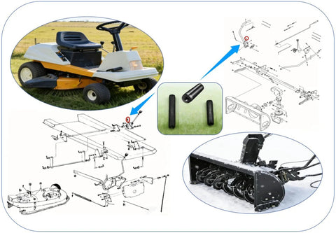 Replacement Coiled Spring Pins For IH Tractors And Equipment, 20 Pc Set shown in usage diagrams and on machinery