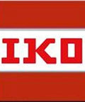 IKO brand logo on white background with red top and bottom bars