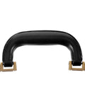 Imitation Leather Suitcase Handle Replacement Carry Handle For Luggage Bags And Boxes with bronze accents and ergonomic grip.
