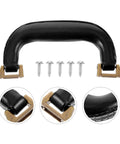 Imitation Leather Suitcase Handle Replacement Carry Handle For Luggage Bags And Boxes with bronze accents and fixings
