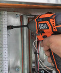Installing electrical component with Flip Socket Kit for Impact Drivers 3-In-1 With 1/4 Inch And 5/16 Inch Hex Drivers