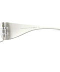 Side view of Indoor Impact Resistant Reading Glasses 2.0 with Anti Glare UV Protection, showing clear polycarbonate frame and lens.