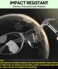 Clear Safety Glasses For Men With Impact Resistant Lenses Meets ANSI Z87.1 against hammer impact demonstration