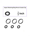 Twelve Pack One Half Inch Impact Friction Ring Retaining Rings With O Ring And Anvil Tool For Electric And Pneumatic One Half Inch Square Drive