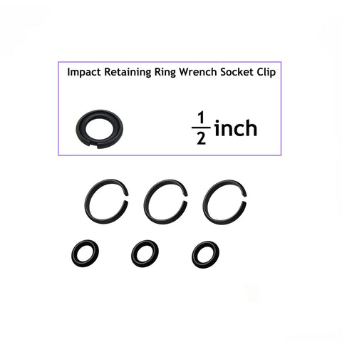 Twelve Pack One Half Inch Impact Friction Ring Retaining Rings With O Ring And Anvil Tool For Electric And Pneumatic One Half Inch Square Drive