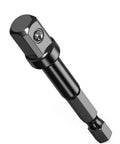 3/8 Impact Adapter, close-up view of 1/4 Inch to 3/8 Socket Adapter for Impact Driver, ideal for Automative DIY and socket driver bits