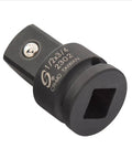 Impact Socket Adapter Beefy Half Inch Drive Half Inch Female To Three Quarter Inch Male With CrMo Steel Ball Detent Tapered Square End