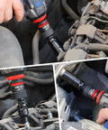 11 Piece Impact Socket Adapter Set With One Quarter Inch Drive, Three Eighth Inch Drive And One Half Inch Drive in use on car engine