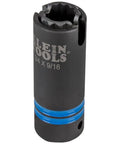 Three In One Impact Socket With 12 Point Deep Design, Dual Hex Sizes Three Quarters Inch And Nine Sixteenths Inch, displayed vertically.
