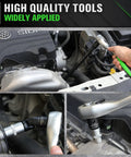 Rugged 18 Piece Impact Socket Extension Set With Swivel Universal Joint used in automotive engine repair