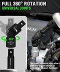 Rugged 18 Piece Impact Socket Extension Set With Swivel Universal Joint Deep Quarter Inch Drive in engine bay