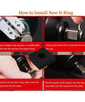 Impact Wrench Retaining Ring Kit With Friction Rings And O Rings installation guide for 1/2 Inch And 3/8 Inch Wrenches