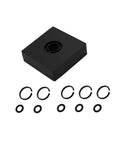 3/8 Inch Impact Retaining Ring Clip with O-Ring for Cordless Impact Wrench Kit includes 5 sets of retainer rings, O-rings, and anvil tool