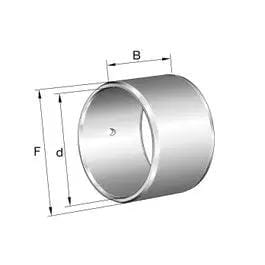 Illustration of INA IR35X42X23-IS1-OF Inner Ring Bearing For Industrial Machinery, showing dimensions and cylindrical design.