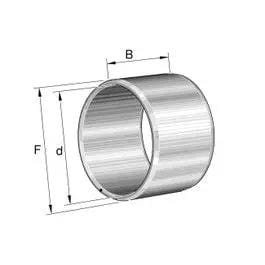 Diagram of INA IR45X50X25 EGS Inner Ring Bearing For Precision Machinery High Quality Durable Components For Reliable Performance And Smooth Operation In Industrial Applications, showing dimensions.