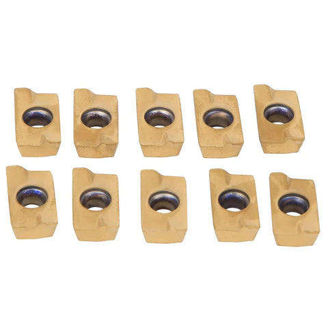 Gold 1604APMT inserts for MT2 FMB27 80 Cutterhead 1604APMT Indexable End Mill Set Face Mill Cutter, 6 Flute CNC Milling Tool Kit