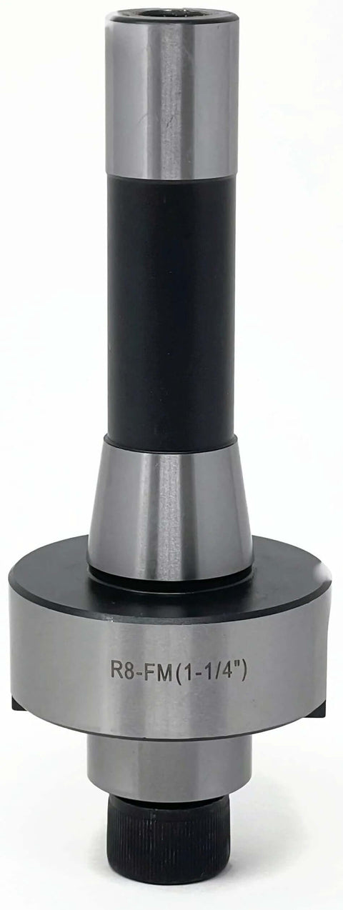 Front view of 4 Inch 90 Degree Indexable Face Mill With R8 Arbor Six Pro Grade APKT1604 Inserts Included Pre Installed For Steel And Metalworking