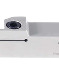 Heavy Duty Built To Last Indexable Grooving Cutoff Holder For Three Quarter Inch By Three Quarter Inch Grooving With Nickel Plated Body And Tin Coated Carbide Inserts GTN3 Accusize Industrial Tools, side view showing nickel-plated finish and tin-coated insert.