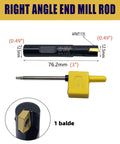 Indexable Milling Inserts APMT1135 With 90 Degree Square Shoulder For Steel Cutting Semi Finishing Includes One Half Inch Shank Tool Holder GBJ APMT1135 Set Built For Easy Setup And Long Wear, showing dimensions and components