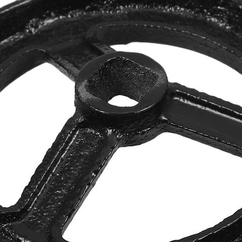 Directional Wheel Indoor Fire Hydrant Handwheel 4.72 Inch Valve Handle Replacement close-up view showing durable metal construction