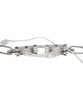 Heavy Duty Indoor Outdoor Pulley Hoist With Chromed Pulleys Polypropylene Rope 440 Lb Capacity 65 Ft side view