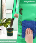 Indoor Plant Repotting Mat For Transplanting And Mess Control, Waterproof 26.8 Inch Square Potting Tray For Soil Handling and Cleaning