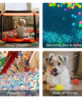 Ball Pit Balls Phthalate Free BPA Free Non-Toxic Crush Proof Play Balls for Toddlers Kids Pool Playhouse with various uses