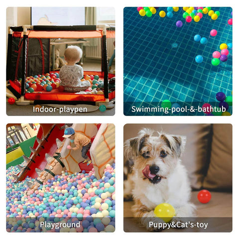 Ball Pit Balls Phthalate Free BPA Free Non-Toxic Crush Proof Play Balls for Toddlers Kids Pool Playhouse with various uses