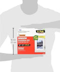 Box of Indoor Window Shrink Kit For 42 To 62 Inch Windows Clear 9 Pack Insulation Film held by person