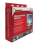 Packaging of Indoor Window Shrink Kit For 42 To 62 Inch Windows Clear 9 Pack, showing product details and window illustration