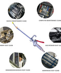 High Volume Powerful Industrial Air Blow Gun, 17-26 Inch Extensible Stainless Steel Air Flow Nozzle with usage examples