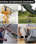 Industrial automation equipment with 1000N DC linear actuator outdoor applications.
