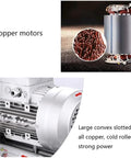 Industrial regenerative blower with all copper motors and cold rolled steel, designed for robust blowing and suction.