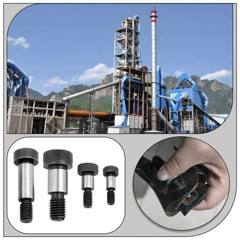 20Pcs Socket Shoulder Bolts Set M5x6x10mm M6x8x10mm M8x10x25mm M10x12x16mm High Tensile 12 Point 9 Carbon Steel Industrial Fasteners