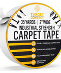 Heavy Duty Double Sided Carpet Tape For Area Rugs On Tile And Hardwood Floors No Damage 105 Feet By 2 Inches Rug Tape For Tile Floors