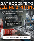 Industrial Grade Cutting Oil For Drilling Tapping And Milling 8 Oz Made In USA Safe On Metal And Glass shown with CNC machine