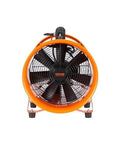 Front view of Industrial Portable Air Mover Blower Fan 12 Inch VEVOR 3198 CFM 585W ETL Certified Durable Steel Orange