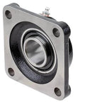 Front view of Industrial Flange Block Ball Bearing One And Three Quarters Inch F3U228N Rexnord Link Belt Compatible Cast Iron Housing