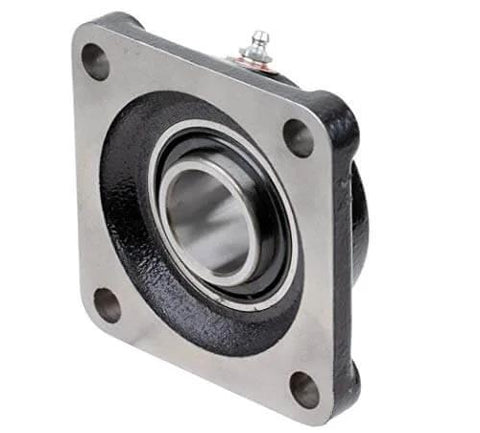 Front view of Industrial Flange Block Ball Bearing One And Three Quarters Inch F3U228N Rexnord Link Belt Compatible Cast Iron Housing