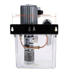 Front view of Grease Pump For Endrun Molding Machine 380V And 220V CNC Tool Lubrication Pump with clear casing and metal components