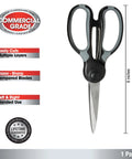 Industrial Grade Heavy Duty Scissors Multipurpose Shears For Sewing And Crafting With Stainless Steel Blades and Comfortable Handles